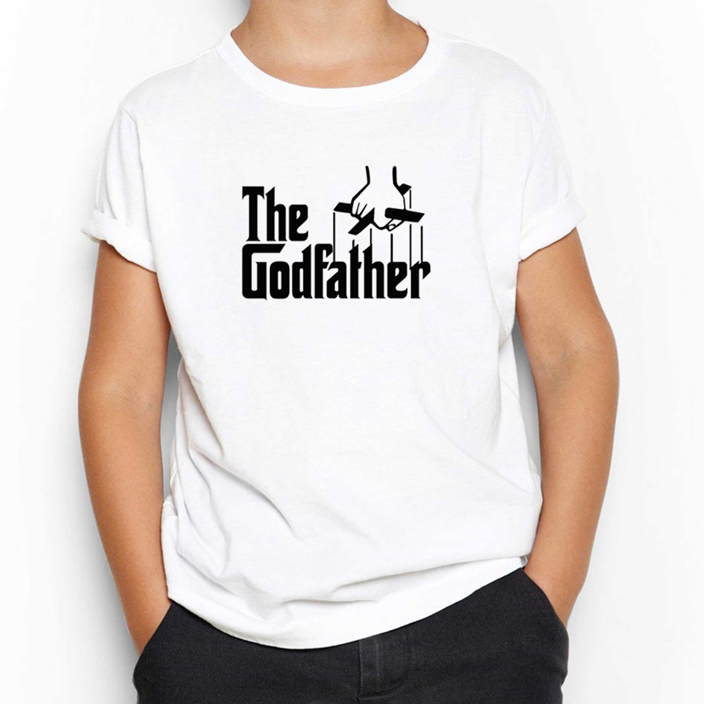 The Godfather Black Text Beyaz Çocuk Tişört