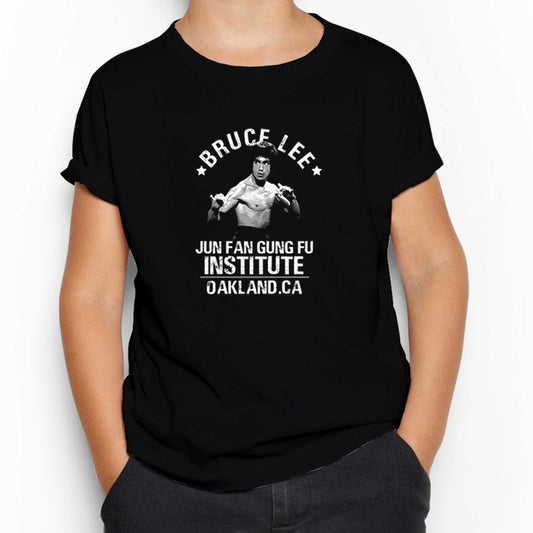 Bruce Lee Face Siyah Çocuk Tişört