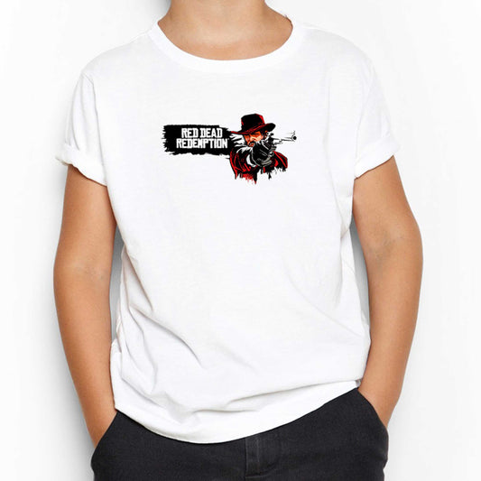 Red Dead Redemption 2 Afiş Beyaz Çocuk Tişört