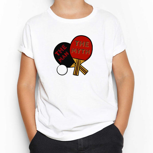 Ping Pong The Man The Myth Beyaz Çocuk Tişört