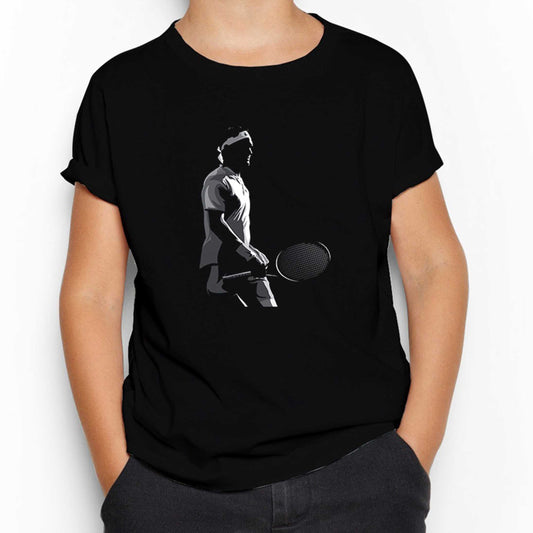 Roger Federer Siluet Siyah Çocuk Tişört