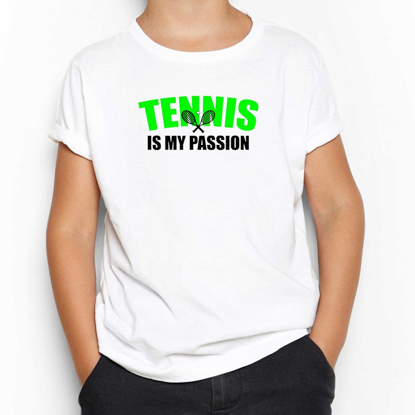 Tennis is My Passion Beyaz Çocuk Tişört