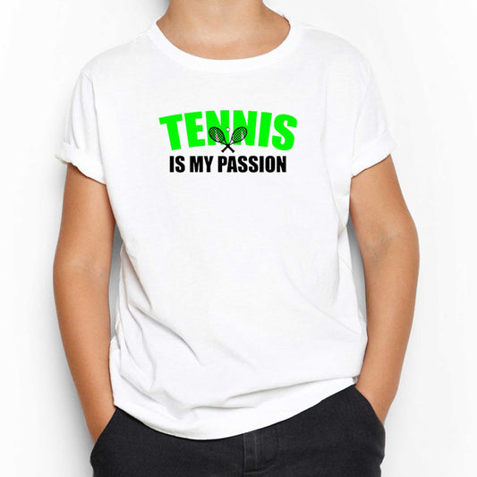 Tennis is My Passion Beyaz Çocuk Tişört