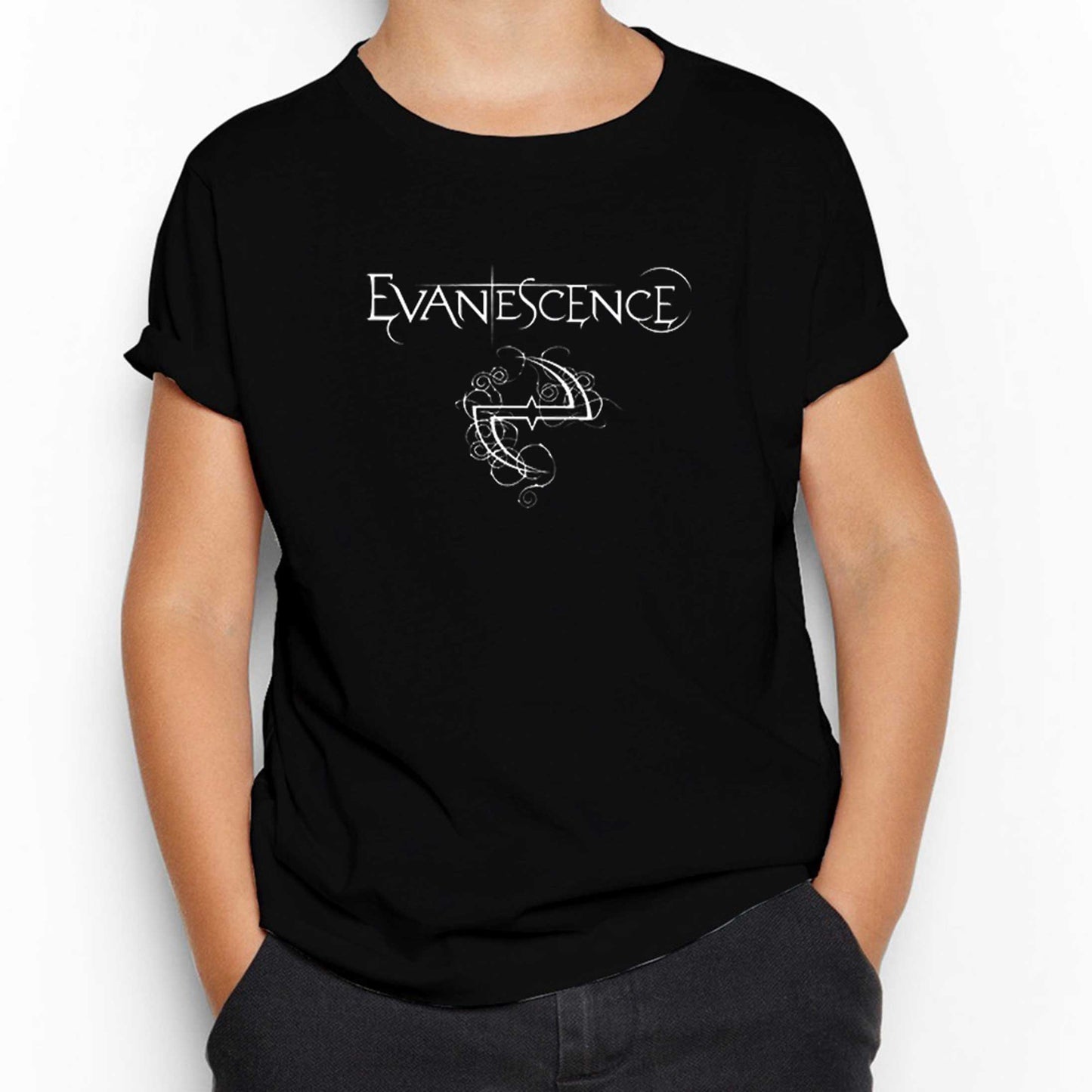 Evanescence Logo ve Yazı Siyah Çocuk Tişört