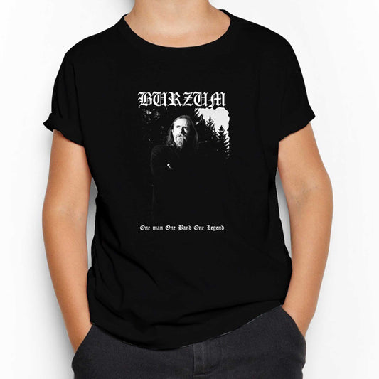 Burzum One Man One Band One Legand Siyah Çocuk Tişört