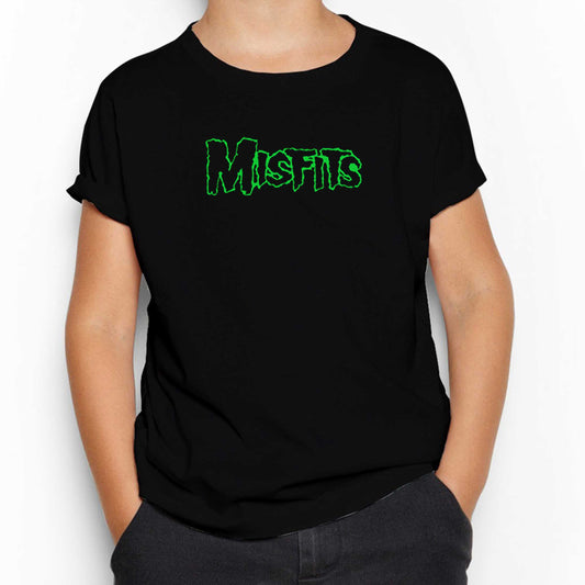 Misfits Logo Green Siyah Çocuk Tişört