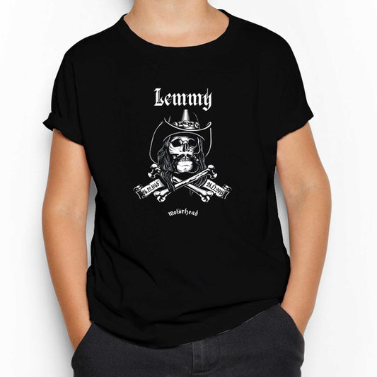 Motörhead Lemmy Kilmister Skull Siyah Çocuk Tişört