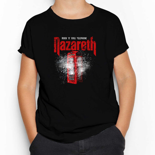 Nazareth Rock 'N' Roll Telephone Siyah Çocuk Tişört