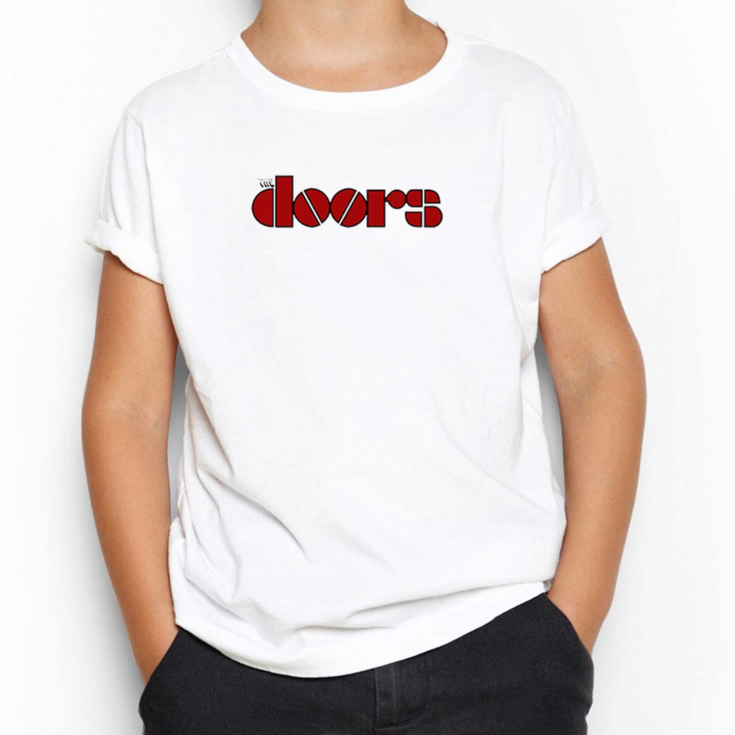 The Doors Logo Red Beyaz Çocuk Tişört