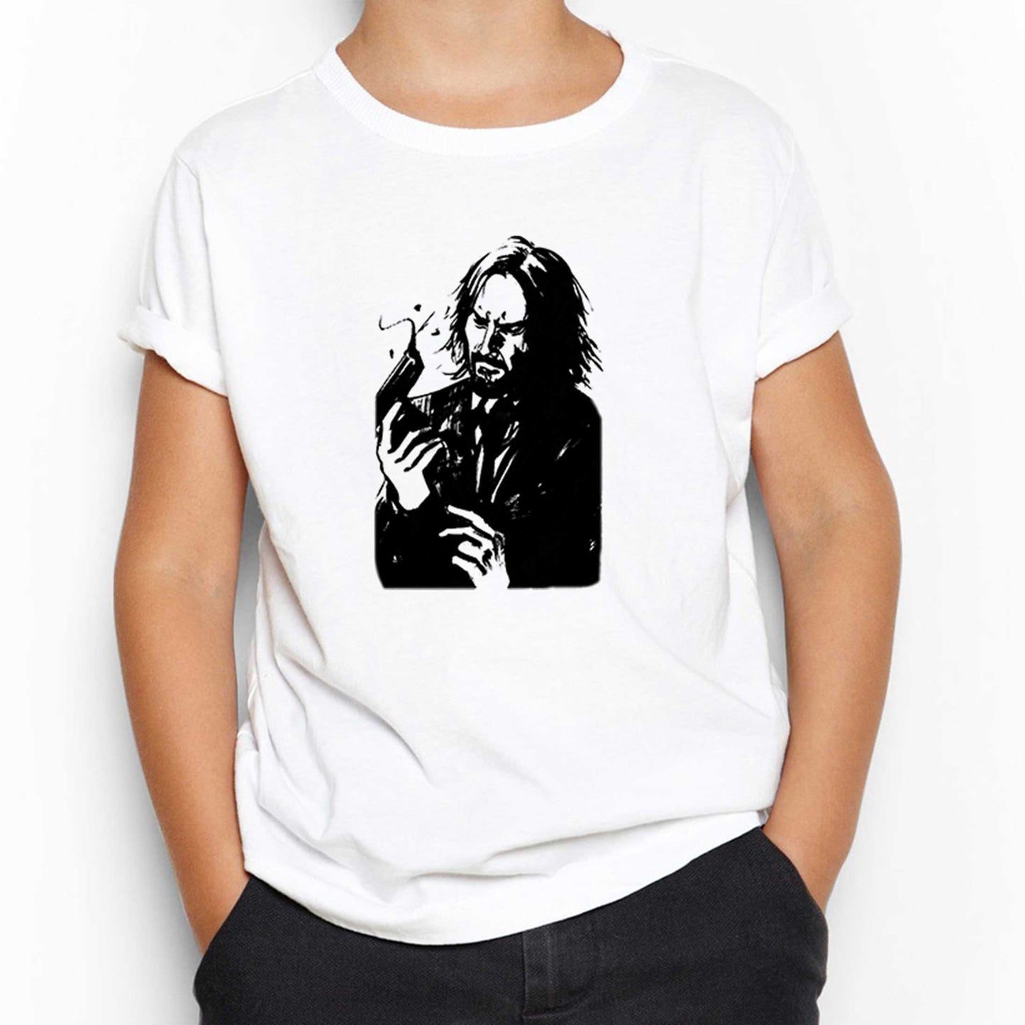 john Wick Chapter 4 Guns Beyaz Çocuk Tişört