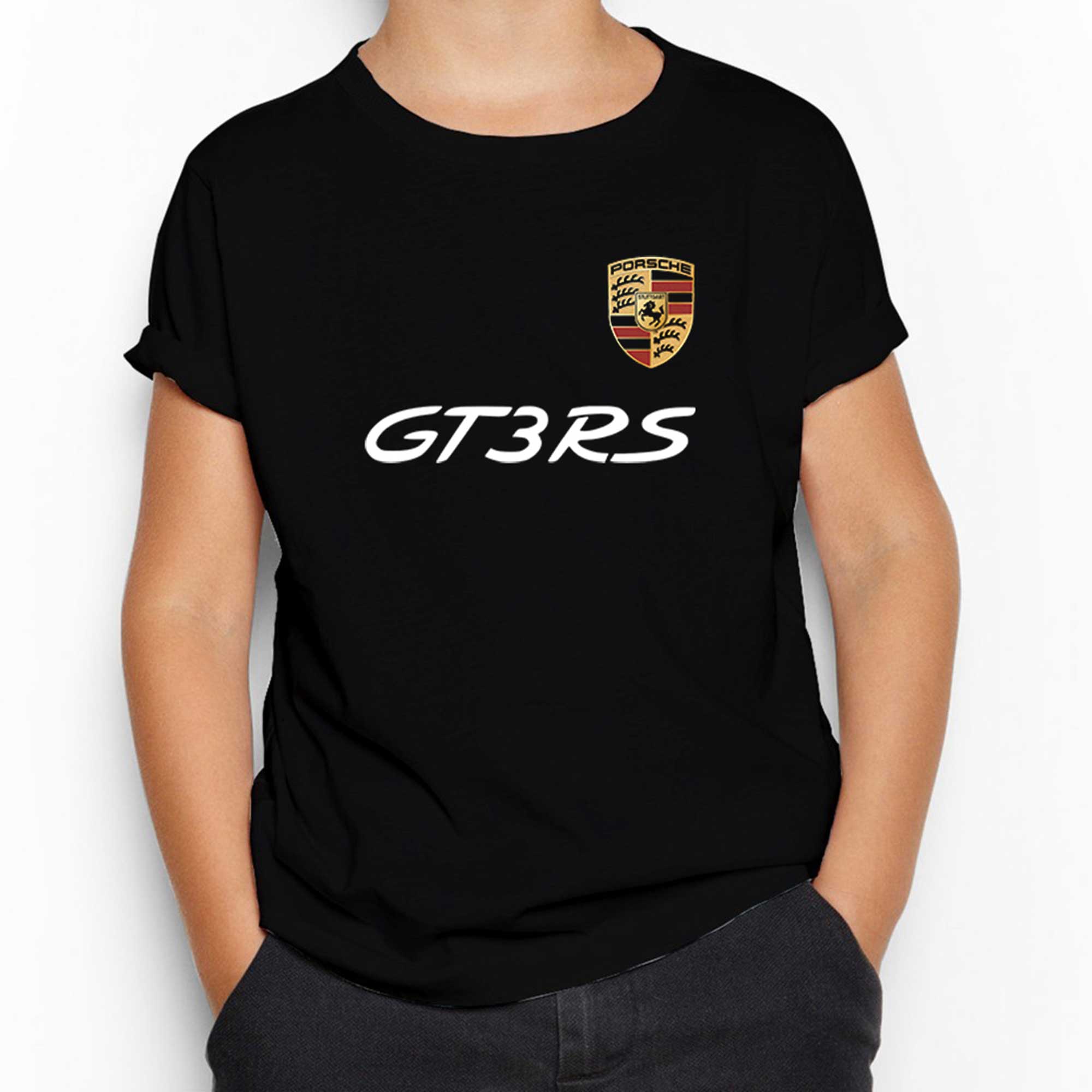Porsche GT3RS Siyah Çocuk Tişört
