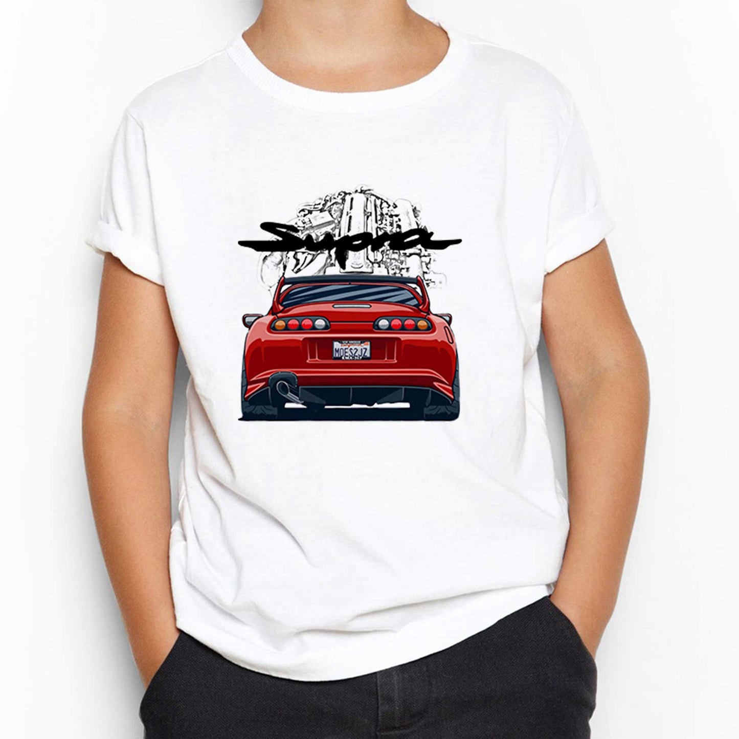 Toyota Supra 2jz Beyaz Çocuk Tişört