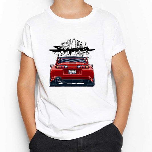 Toyota Supra 2jz Beyaz Çocuk Tişört
