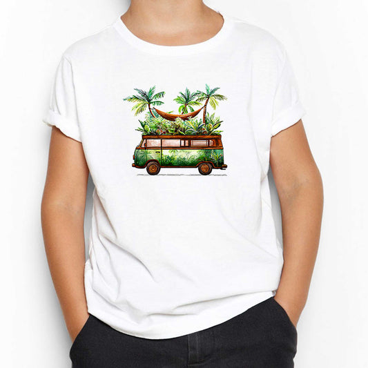 Volkswagen Jungle Van Beyaz Çocuk Tişört