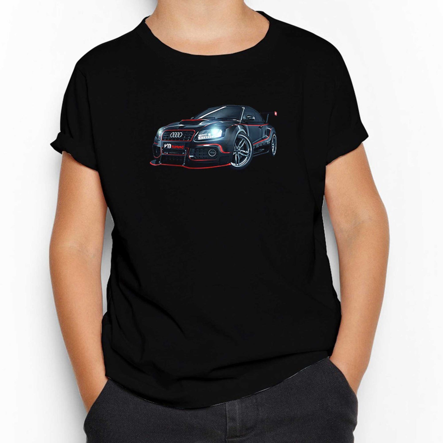 Audi R8 Tuning Siyah Çocuk Tişört