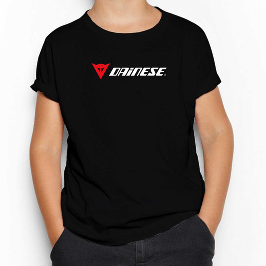 Dainese Logo Text Siyah Çocuk Tişört