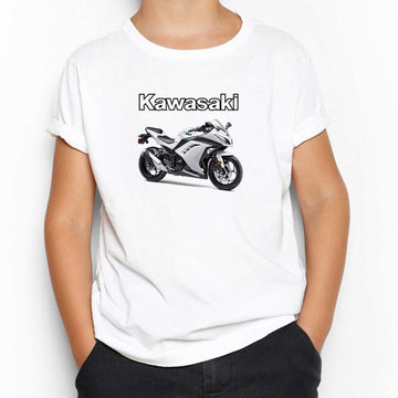 Kawasaki Ninja 250R Beyaz Çocuk Tişört