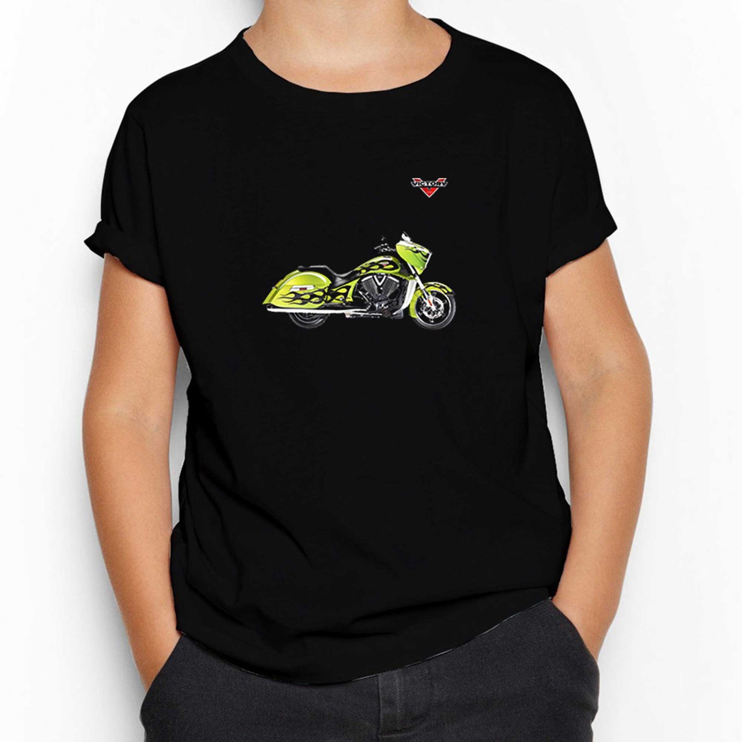 Victory Vison Green Siyah Çocuk Tişört