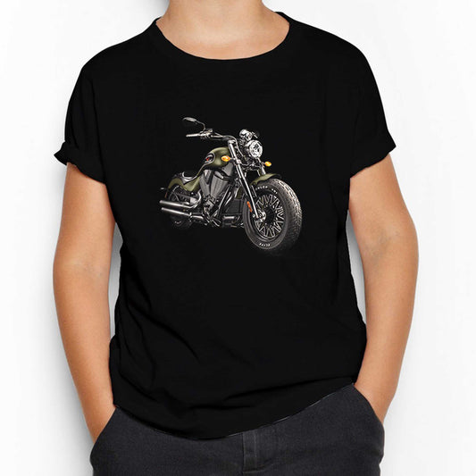 Kruvazör Motosiklet Siyah Çocuk Tişört