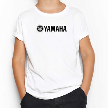 Yamaha LogoText Beyaz Çocuk Tişört