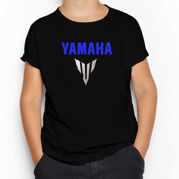 Yamaha MT07 Logo Blue Siyah Çocuk Tişört