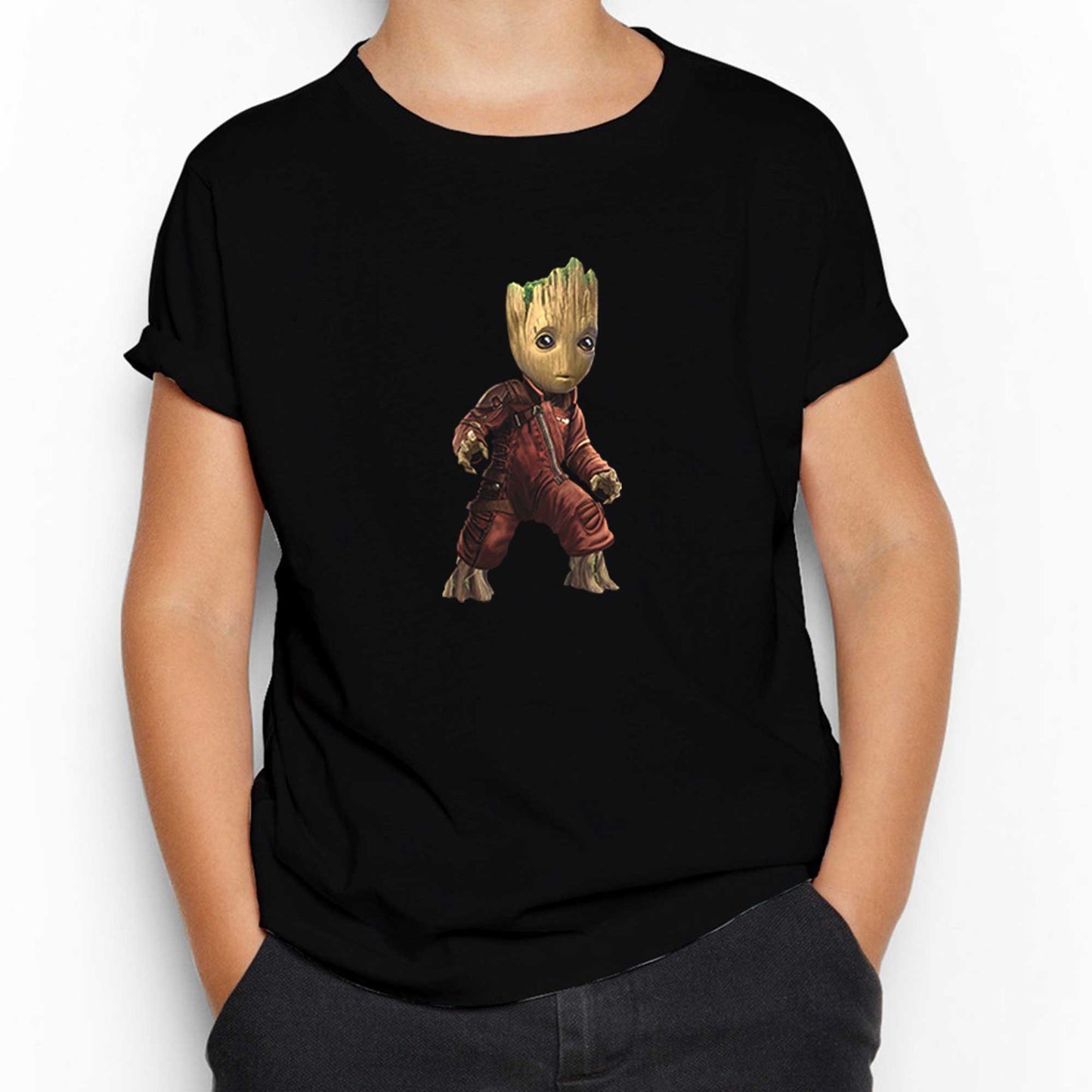 Groot Baby Warrior Siyah Çocuk Tişört