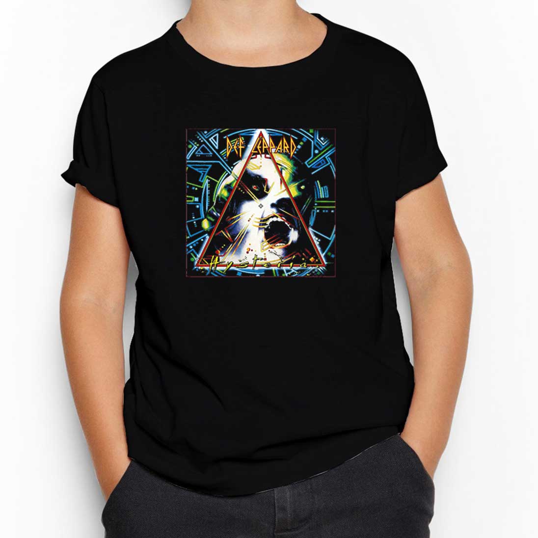 Def Leppard Hysteria Siyah Çocuk Tişört