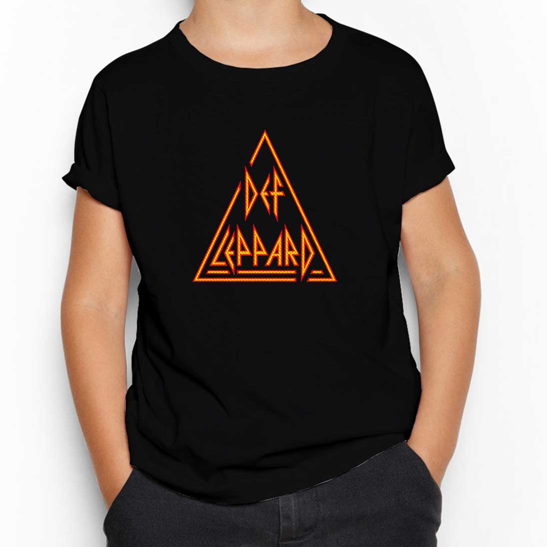 Def Leppard Logo 2 Siyah Çocuk Tişört