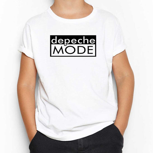 Depeche Mode Text Beyaz Çocuk Tişört