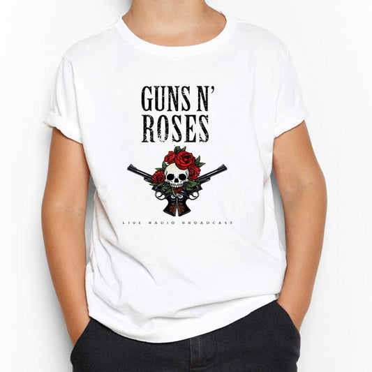 Guns N Roses Live Radio Broadcast Beyaz Çocuk Tişört