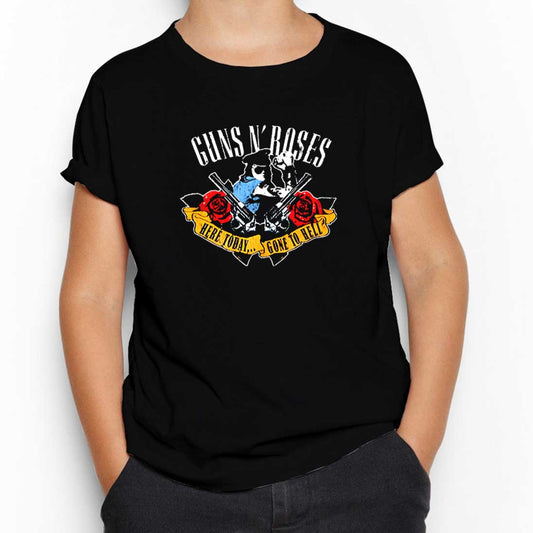 Guns N' Roses Gone to Hell Siyah Çocuk Tişört