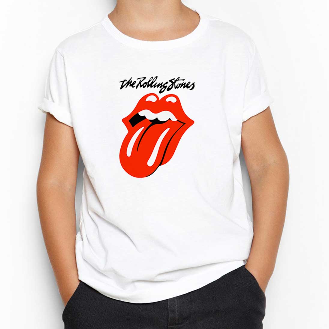 The Rolling Stones Logo Beyaz Çocuk Tişört