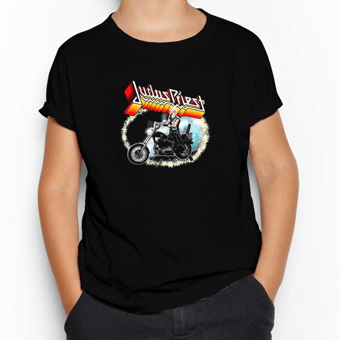 Judas Priest Rob Halford Siyah Çocuk Tişört