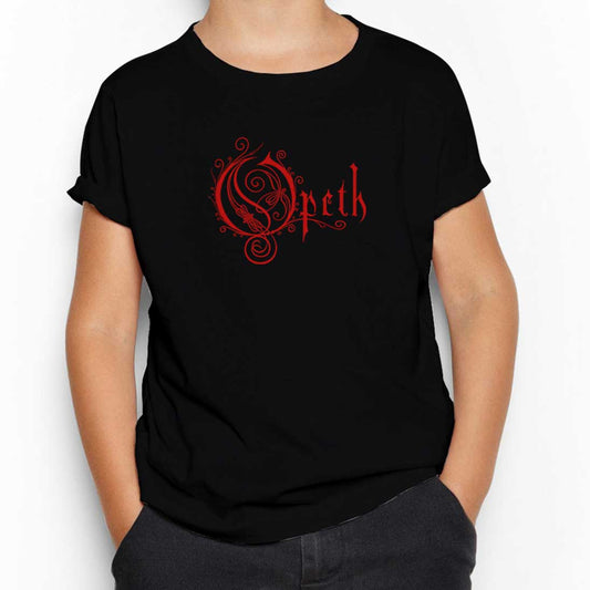 Opeth Red Text Siyah Çocuk Tişört