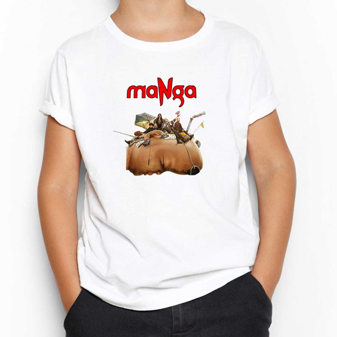 MaNga Antroposen Beyaz Çocuk Tişört