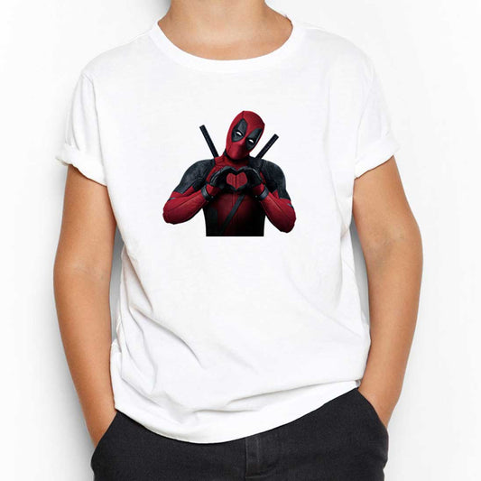 Deadpool Love Beyaz Çocuk Tişört