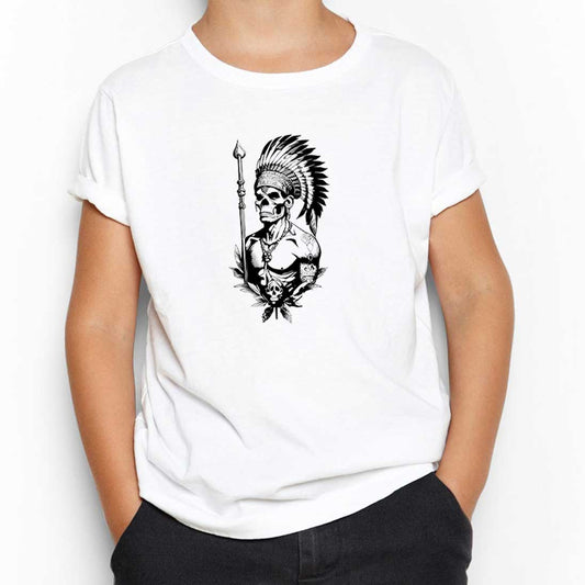 Kızıldereli Skull Warrios Beyaz Çocuk Tişört