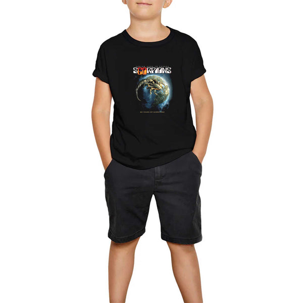Scorpions 60 Years of Scorpions Siyah Çocuk Tişört