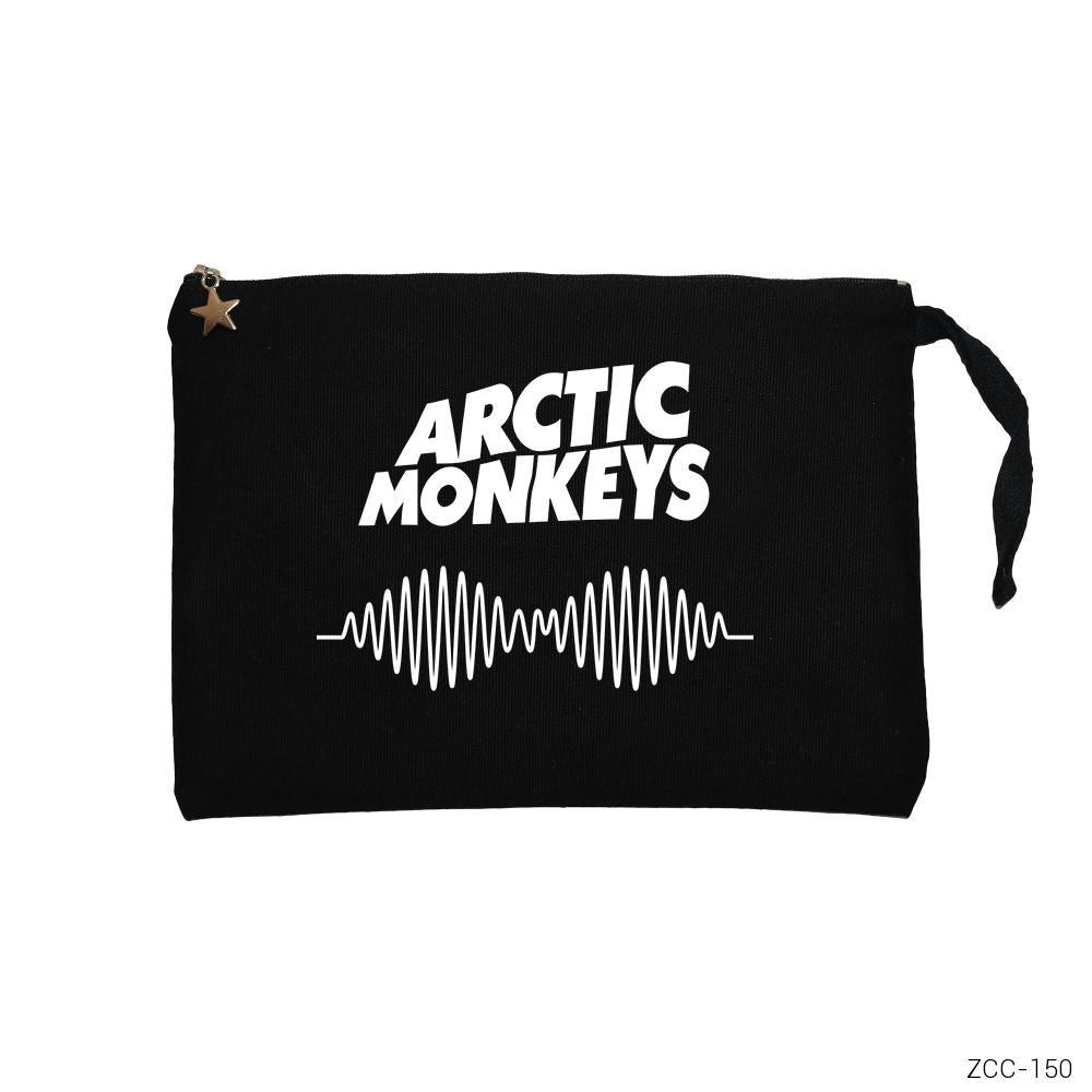 Arctic Monkeys Logo Siyah Clutch Astarlı Cüzdan / El Çantası