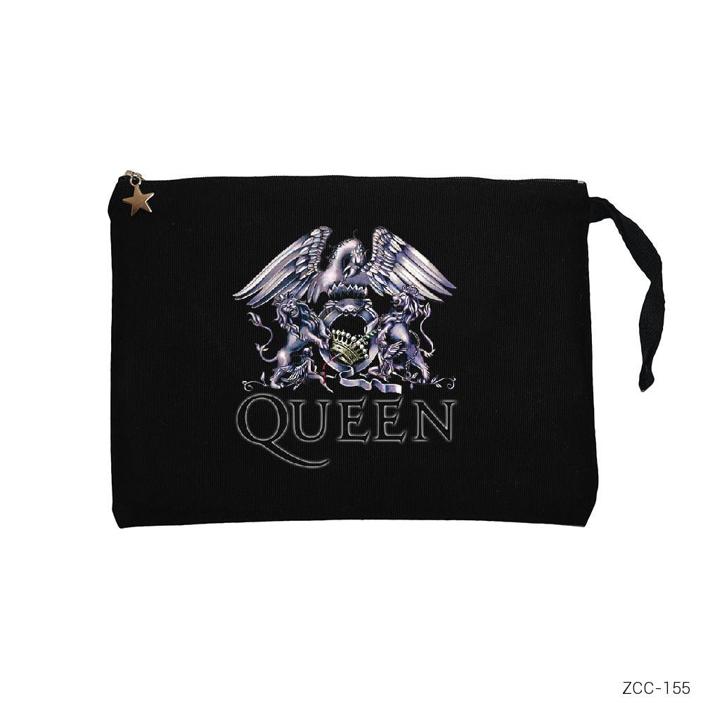 Queen Crow Siyah Clutch Astarlı Cüzdan / El Çantası