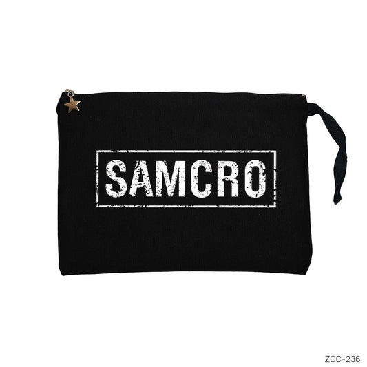 SAMCRO Siyah Clutch Astarlı Cüzdan / El Çantası