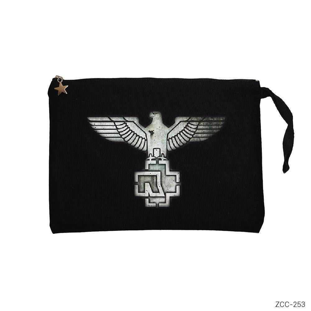 Rammstein Eagle Siyah Clutch Astarlı Cüzdan / El Çantası