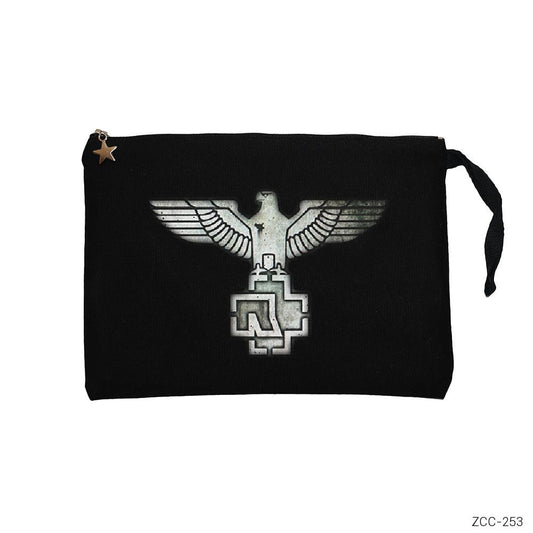 Rammstein Eagle Siyah Clutch Astarlı Cüzdan / El Çantası