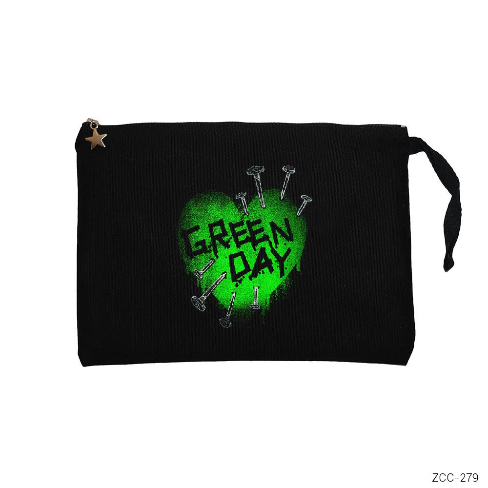 Green Day Green Hearth Siyah Clutch Astarlı Cüzdan / El Çantası