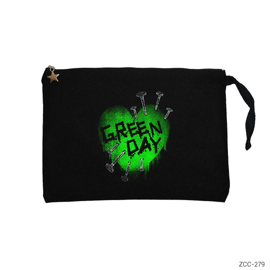 Green Day Green Hearth Siyah Clutch Astarlı Cüzdan / El Çantası