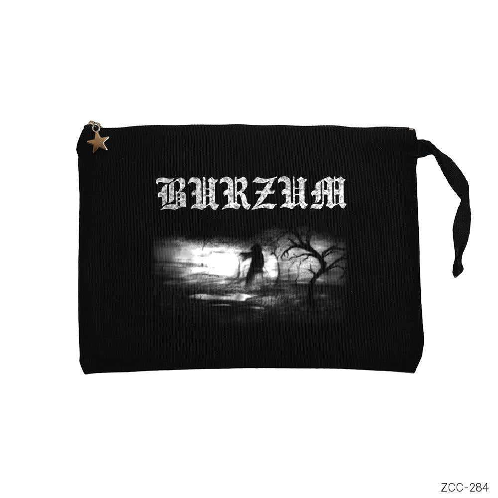 Burzum Siyah Clutch Astarlı Cüzdan / El Çantası