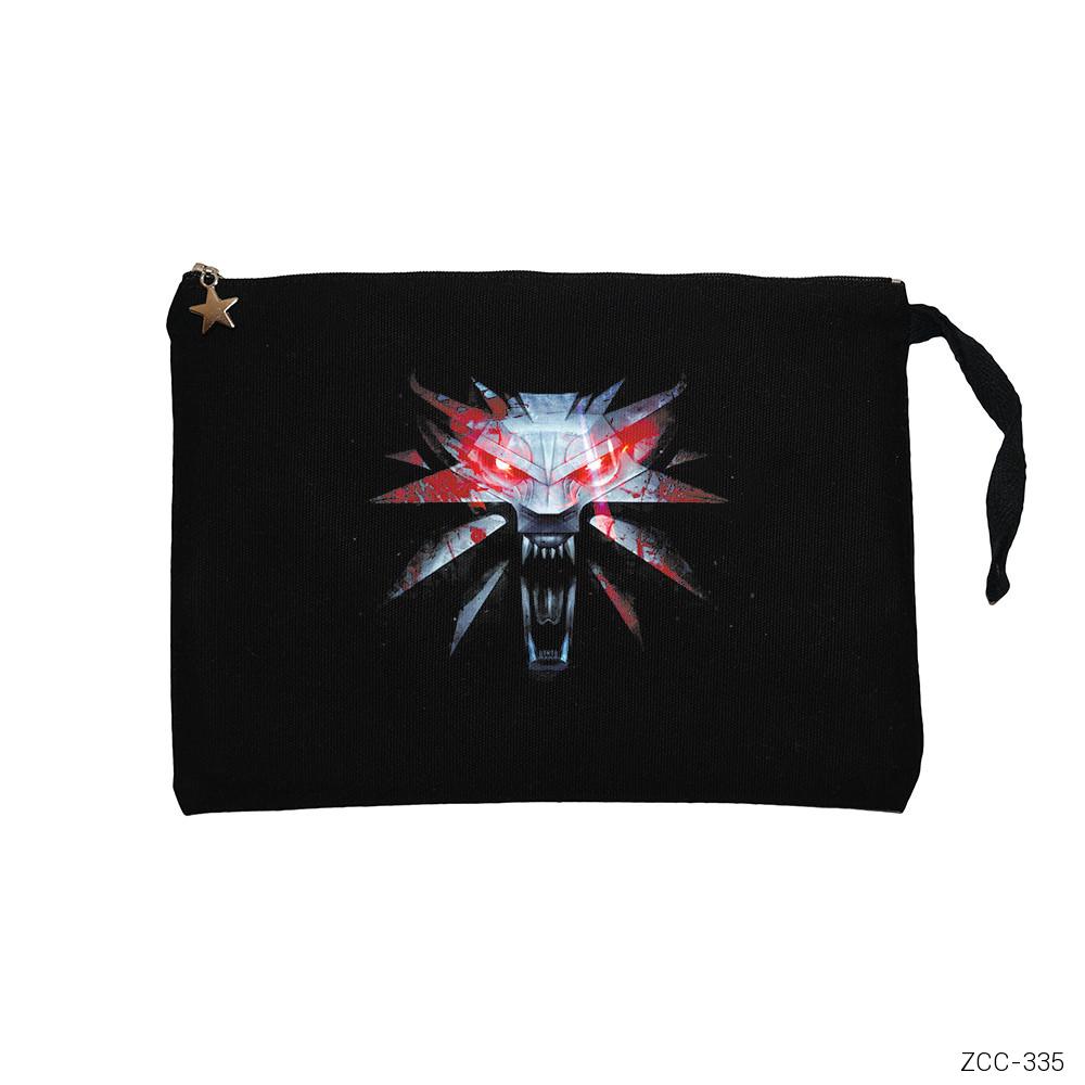 Witcher 3 Avatar Siyah Clutch Astarlı Cüzdan / El Çantası