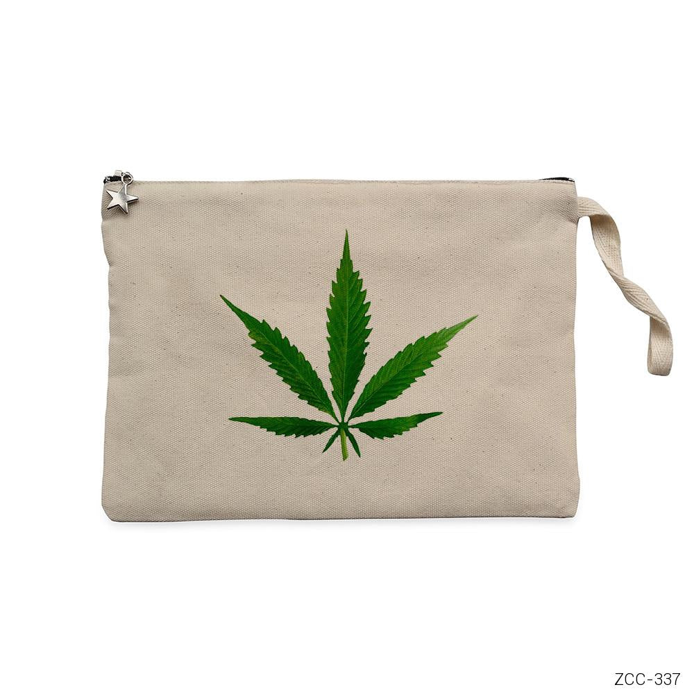 Marijuana Krem Clutch Astarlı Cüzdan / El Çantası