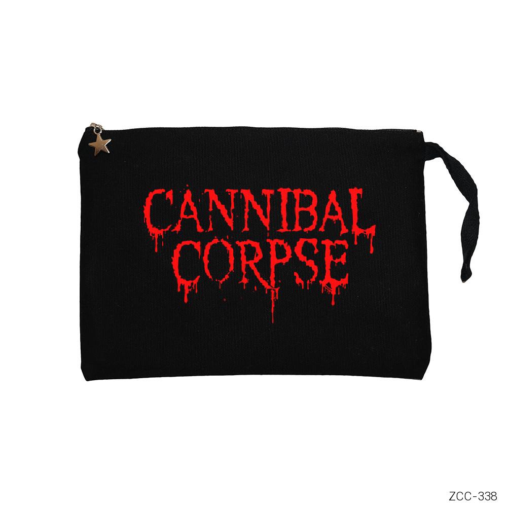 Cannibal Corpse Siyah Clutch Astarlı Cüzdan / El Çantası