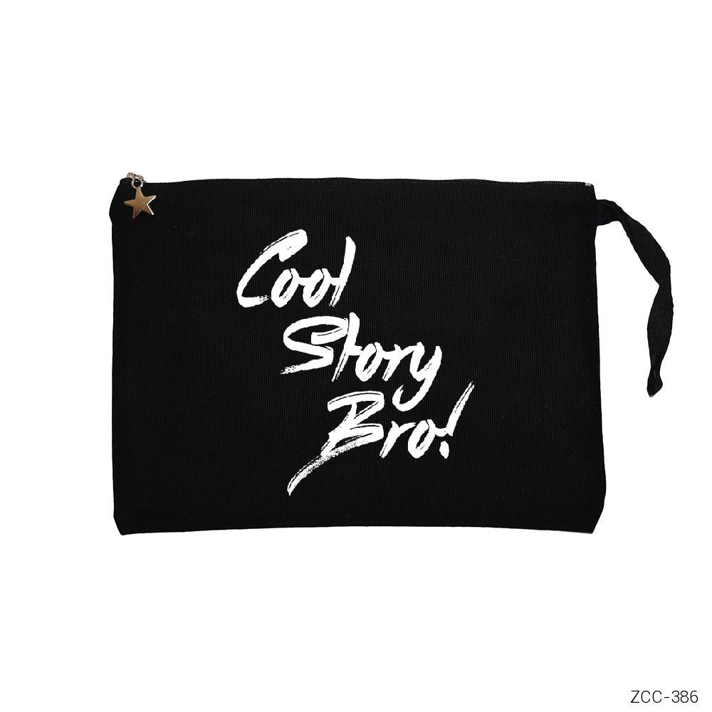 Cool Story Bro Siyah Clutch Astarlı Cüzdan / El Çantası